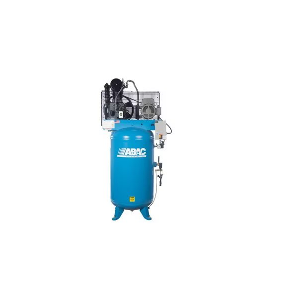 Fullly Featured IRONMAN 7.5 HP 230 V Three Phase Two Stage Cast Iron 80 Gal Vertical Air Compressor, Abac, Mfr#: ABC7-2380VFF